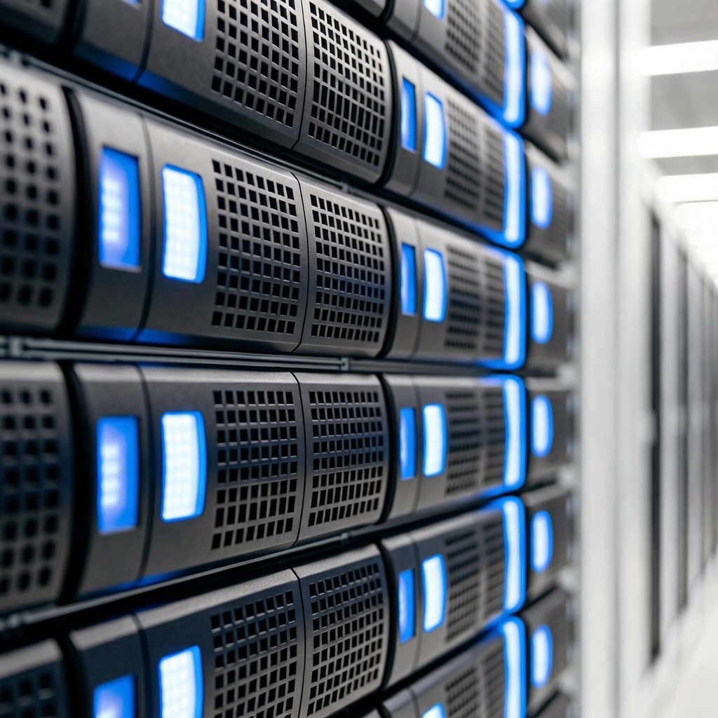Server infrastructure representing data management